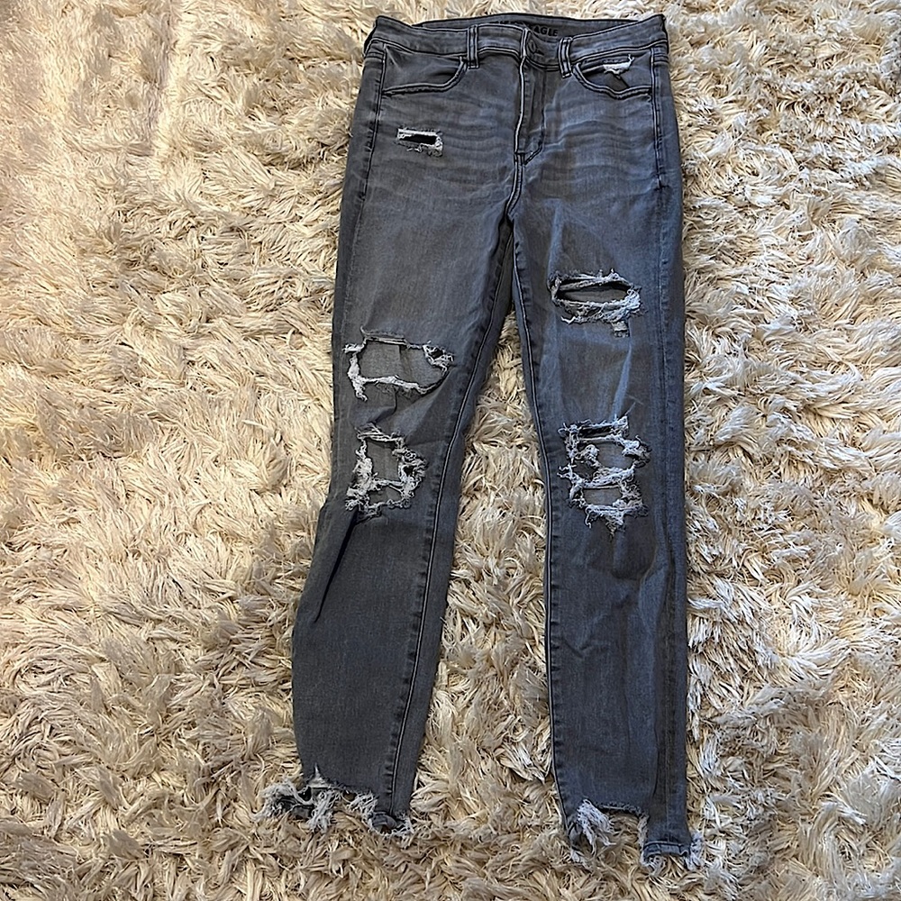 American Eagle Outfitters super hi-rise next level stretch jeans